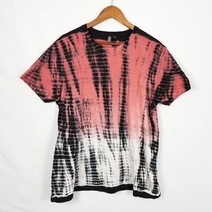 ASOS Men's Tie-Dye Hombre T-Shirt Black Pink White